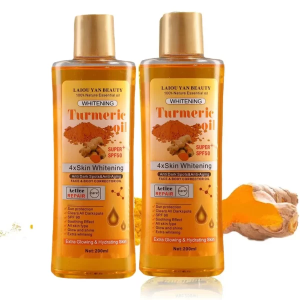 200ml Turmeric Oil Essential Oil Ginger Deep Hydration Moisturizer Nourishing Smoothing Face Serum Oil Moisturizer Skin Care - Image 8