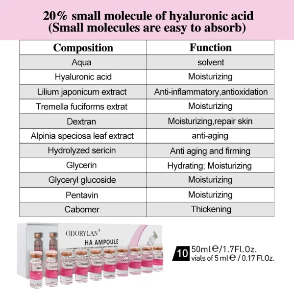 Hyaluronic Acid Face Serum Essence Skin Repair Rejuvenation Firming Moisturizing Hydrating Anti Aging - Image 2