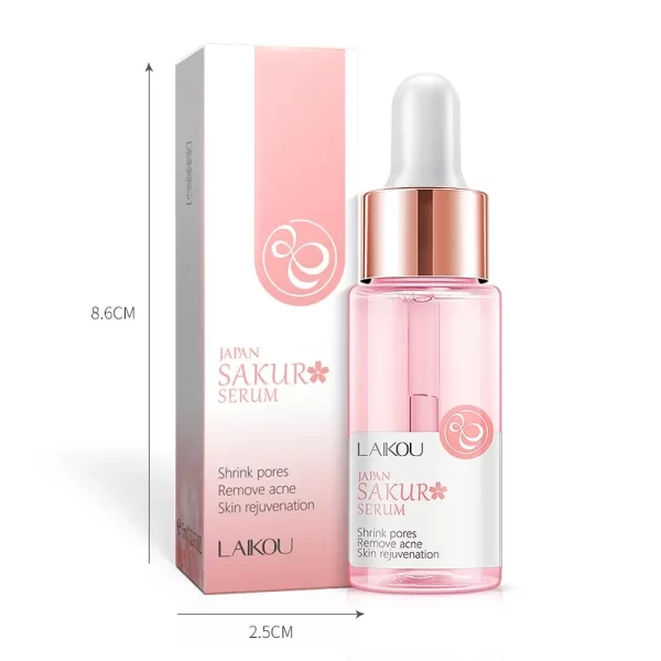 LAIKOU Sakura  Face Essence  Anti Wrinkle  Serum Shrink Pores Anti-Aging Moisturizing Dry Skin Care 17ml - Image 6
