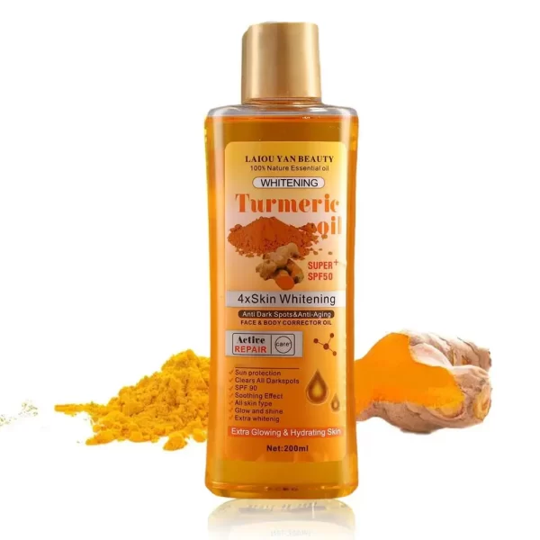 200ml Turmeric Essential Oil For Face & Body Moisturizing And Hydrating Natural Oil Skin Care Smoothing Face Care - Image 4