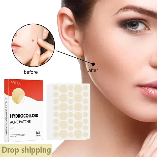 144pcs Face Acne Patch Invisible Skin Care Pimple Acne Patches Anti-inflammatory Healing Absorbing Spot Sticker Covering Acne - Image 2