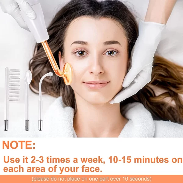 High Frequency Electrotherapy Neon Facial Skin Massage Wand for Acne Skin Rejuvenation Tightening Face Wrinkle Reducing Machine - Image 6