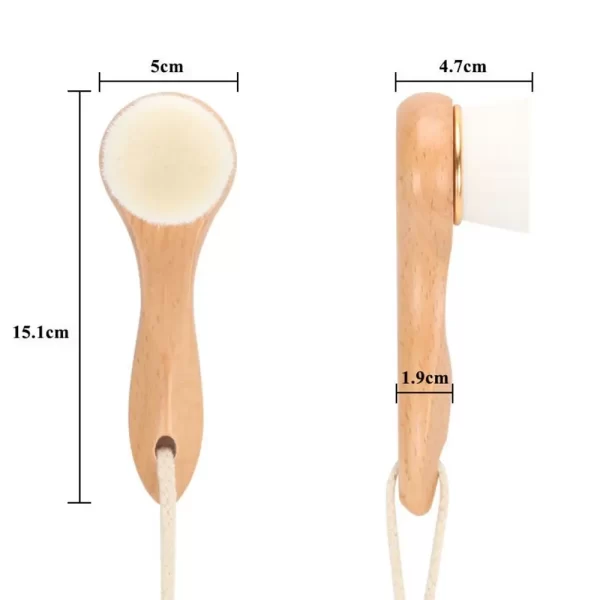 Charcoal Deep Cleansing Bathing Accessories Bristles Massage Scrubber Skin Care Tool Facial Cleansing Brush Wash Face Brush - Image 6