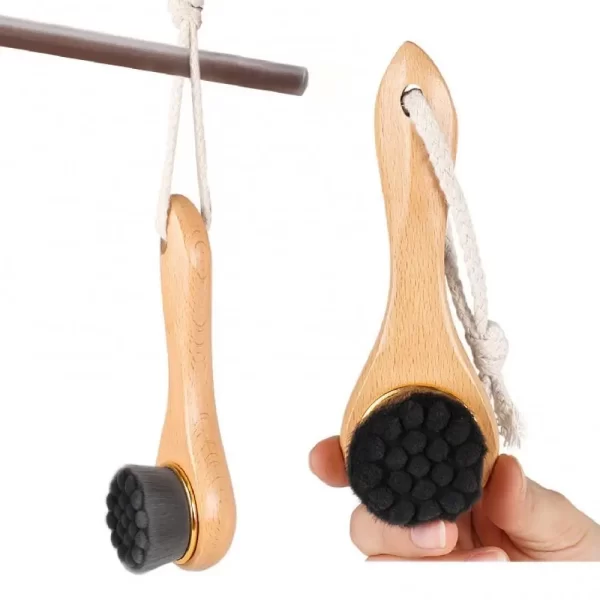 Charcoal Deep Cleansing Bathing Accessories Bristles Massage Scrubber Skin Care Tool Facial Cleansing Brush Wash Face Brush - Image 2