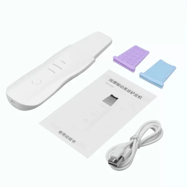 Deep Vibrate Skin Scrubber Facial Cleaner Shovel Spatula Not Ultrasonic Face ScrubberPeeling Blackhead Remover Facial Ma ssager - Image 9