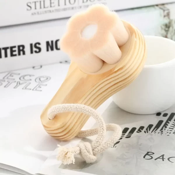 Charcoal Deep Cleansing Bathing Accessories Bristles Massage Scrubber Skin Care Tool Facial Cleansing Brush Wash Face Brush - Image 4