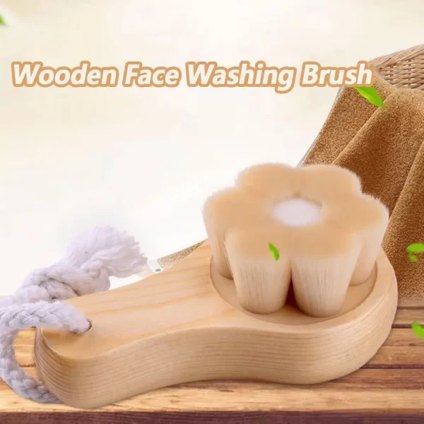 Charcoal Deep Cleansing Bathing Accessories Bristles Massage Scrubber Skin Care Tool Facial Cleansing Brush Wash Face Brush - Image 3
