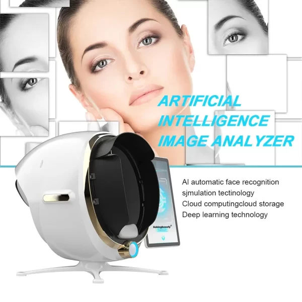 Portable 13.5 Inch/21.5 Inch 3D Skin Analyzer Machine AI Intellgent Magic Image Facial Scanner Care Anaylsing Face Camera Test - Image 2
